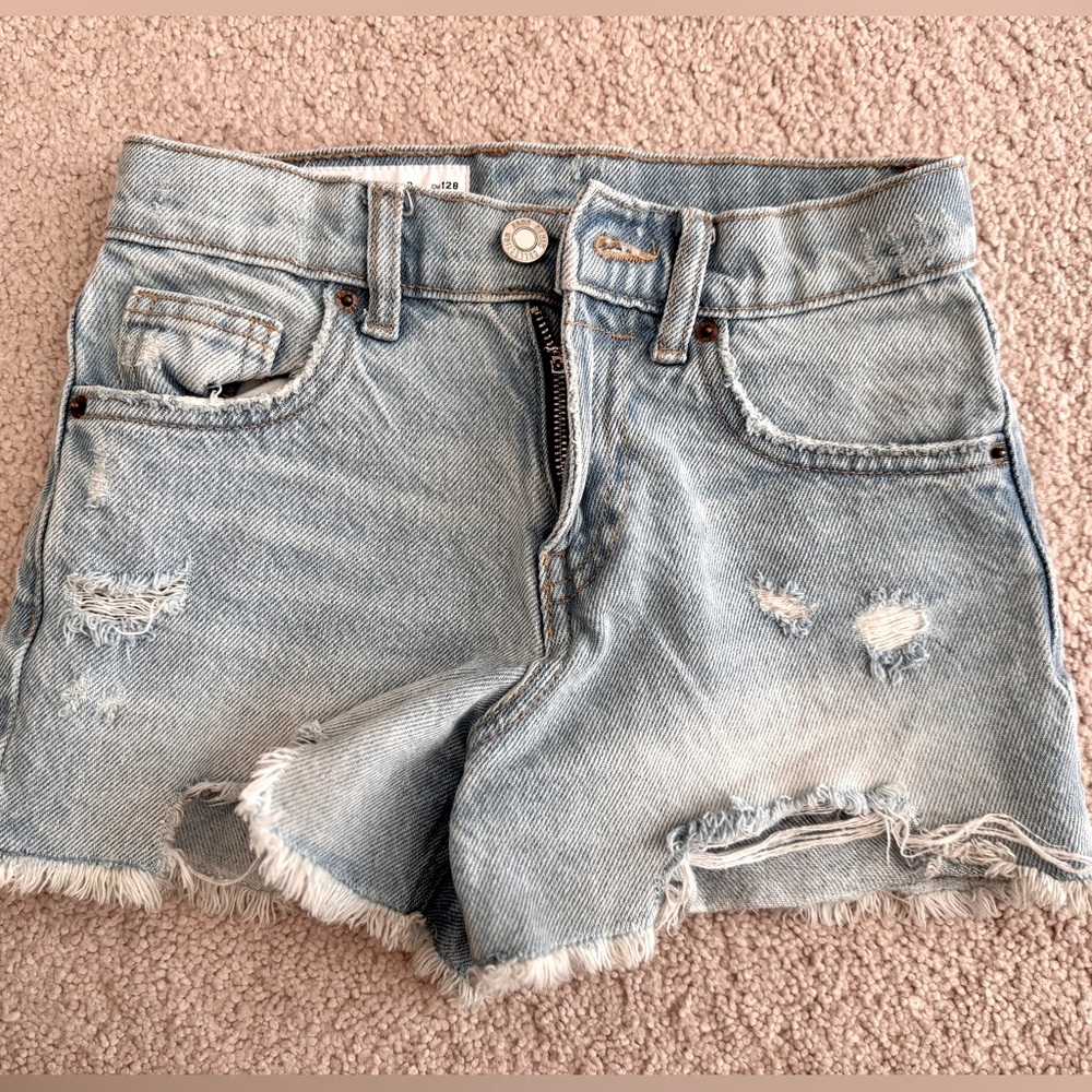 Kids Zara Distressed Shorts Size 8